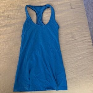 lululemon Blue Racerback Tank Top